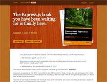 Tablet Screenshot of expressjs-book.com